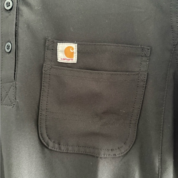 Carhartt women’s Black Short Sleeve scrub Shirt size XL - Picture 4 of 8